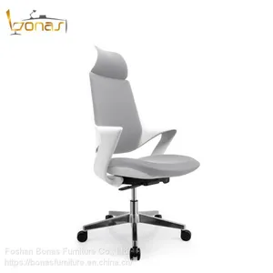 Ergonomic Leather Swivel Chair Office Chair for Office Use Leather Fabric Office Chair thumbnail-3