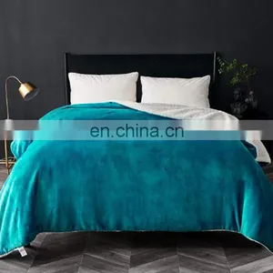 Best Seller in Usa Knitted Warm Soft 100% Polyester Flannel Sherpa Fleece Throw Blanket for Winter China Suppliers thumbnail-3