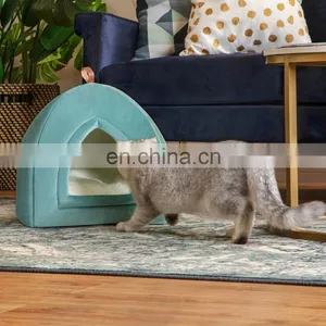 Pet Supplies Smart Design Unique Multi Functional Portable Travel Felt Cat Bed thumbnail-7