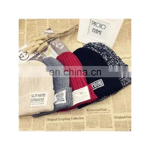 Cheap Price Unisex Embroidery Print Winter Custom Women Beanie thumbnail-5
