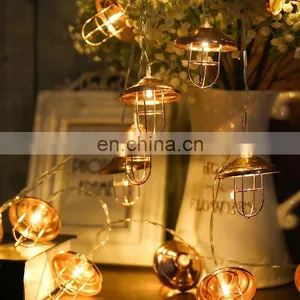 Warm White 10 Led Lantern Mini Kerosene Garden Home Decoration String Lights thumbnail-1