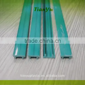 Customized Extrusion Plastic Pvc Profile Green Plastic Frame High Glossy Strip thumbnail-4