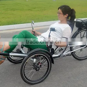 3x7 Gears One People Electric Recumbent Tricycle thumbnail-6