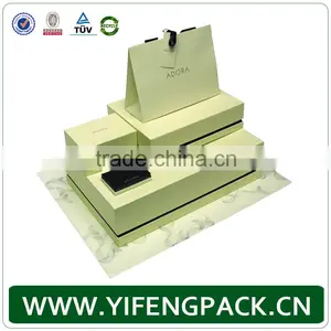 PROMOTIONAL CUSTOM MADE OEM DESIGN WHOLESALE LUXURY PAPER JEWELRY BOX PACKAGING PAPER GIFT PACKAGING thumbnail-1
