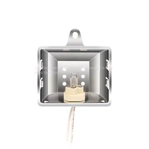 J&V Oven Lamp With Blue Lampshade thumbnail-2