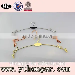Top Quality Fashion Style Metal Wire Shiny Color Lingerie Hanger thumbnail-1