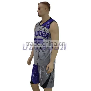 Best Quality Youth Reversible Basketball Jerseys/uniforms for Team Wholesale thumbnail-3