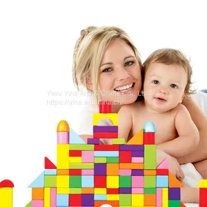 Wooden Building Blocks Rainbow Wooden Blocks Toys thumbnail-4