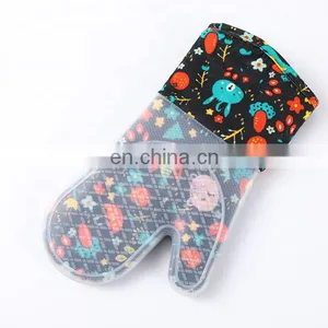 Heat Resistant Silicone Oven Mitt Microwave Mitts Custom for Kitchen Cooking thumbnail-1