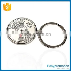 Hot Selling 50 Years Calendar Keychain/logo Printed Metal Keychains Wholesale Quality Choice thumbnail-4