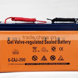 High Efficient Solar Battery for Solar PV, 200A 12V Gelled Quality Choice thumbnail-1