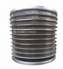 Stainless Steel Vee Wire Wrap Welded Cylinder Baskets Johnson Screen Cylinder Basket Filter Slotted Sieve Cylinder Baskets thumbnail-1