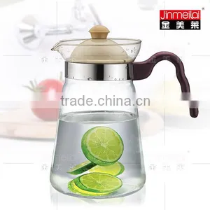 Glass Water Pot With Plastic Lid and Handle,Eco-friendly and Human-friendly thumbnail-2