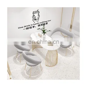 Modern Milk Tea Shop Combination Leisure Western Style Fast Food Hotel Creative Table Chair For Selling thumbnail-1