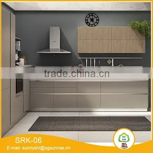 2016 Years Hot Sale Melamine Color Cheaper Kitchen Cabinet thumbnail-3