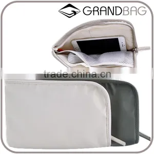 Waterproof Nylon Fabric Wholesale Earphone Data Line Charger Cable Line Small Easy Carry Storage Case Buggy Bag thumbnail-1