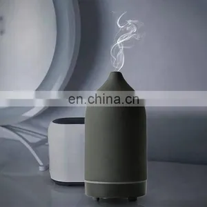 Stone Diffuser, Ceramic Ultrasonic Essential Oil Diffuser For Aromatherapy Black,160ml Capacity thumbnail-1
