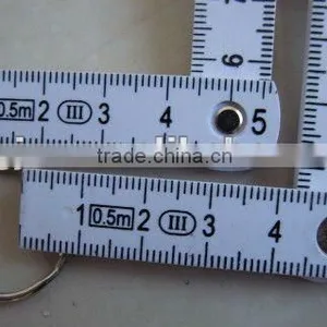 Plastic Folding Ruler With Key Chain Key Ring for Promotion Item thumbnail-1
