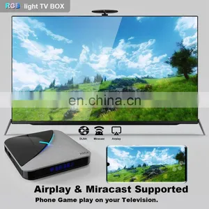 A95X F3 Amlogic S905X3 Android9.0 Dual WIFI 2gb/4gb Ram 16gb/32gb/64gb ROM Private Unique RGB Light Android 9.0 TV Box thumbnail-4