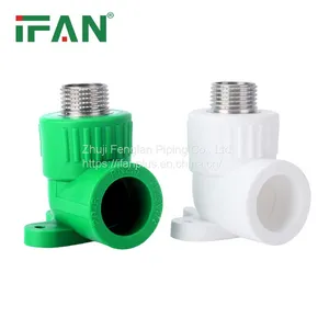 IFAN Hot Sale PPR Pipe Fitting Plastic PPR Male Thread Green Elbow thumbnail-2