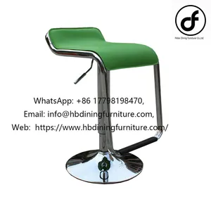 Special Shaped Seat Leather Bar Chair thumbnail-1