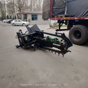 Factory Custom Production Chain Trencher Tractor Ditching Machine Agriculture and Construction Professional Trenching Machine thumbnail-3