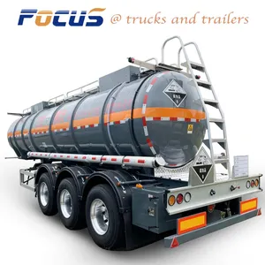 Chemical Sulphuric Acid Tank Trailer for Sale,V-Shape-Acid-Tanker-Trailer for Exported thumbnail-3