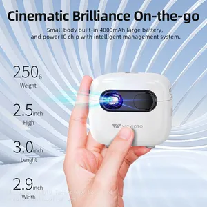 WOWOTO Mini Projector, Small and Portable, Enjoy Private Cinema Anytime, Anywhere thumbnail-1