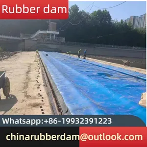 Rubber Airbag Support Steel Plate Dam Spot Gas Shield Steel Gate Landscape Dam thumbnail-1