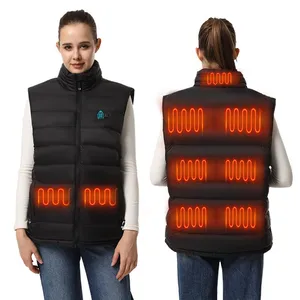 Cross-Border New Heating Usb Smart Outdoor Skiing Fashion For Men And Women Vest Jacket thumbnail-1
