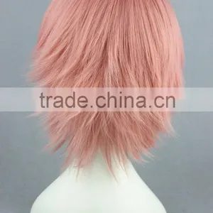 High Quality 35cm Short Straight Bleach Wig SzayelAporro Granz Pink Wig Synthetic Anime Wig Cosplay Hair Wig thumbnail-5