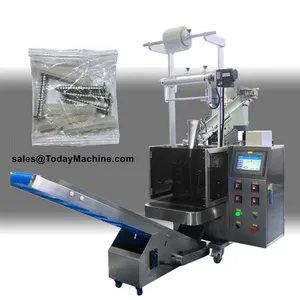 Automatic Bolt Screw Nail Nut Accessories Bag Counting Sealing Packing Machine With Vibrating Plate thumbnail-1