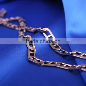 Chains Necklaces Type Simple Link Chain Jewelry Chain Decorative Chain Coffee Gold Plated Necklace thumbnail-5