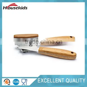 Can Opener - Stainless Steel With Bamboo Wood Handle thumbnail-3