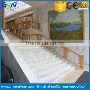 Top Grade Natural Polished Volakas White Marble Tiles thumbnail-1