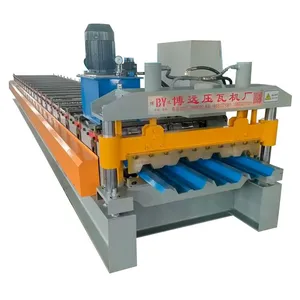 Color Steel Metal Sheet Roll Forming Machine Corrugated Roof Metal Ibr Panel Forming Machine thumbnail-1