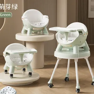Multifunctional Foldable Household Children's Dining Chair, Portable Baby Dining Table Chair, Children's Rocking Chair（Wechat:13510231336） thumbnail-4