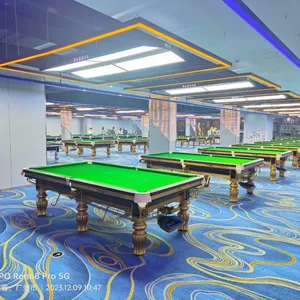Snooker Table Chinese 8-Ball Pool Table 1.2-millimeter Steel Rai thumbnail-1