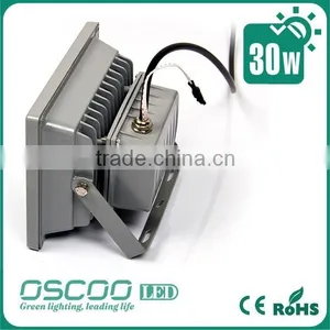 China Oscoo Manufacturer Hot IP65 Die Casting Aluminium CE&Rohs 30 Watt Red-Green-Blue LED Flood Light thumbnail-2