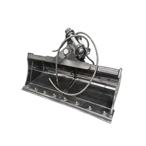 High Quality Hydraulic Tilt Bucket Heavy Duty Earthmoving Attachment for Mini Excavators thumbnail-1