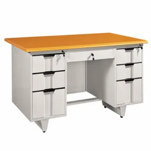 Modern Steel Office Desk Office Metal Computer Table thumbnail-1