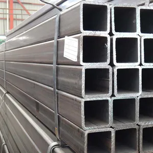 Solid and Reliable Black Hollow Section 40x40mm 6m Length Square And Rectangular Tube Steel Pipe thumbnail-3
