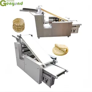 Factory Genyond Tacos Chapati Arabic Pita Bread Turkish Flour Tortilla Forming Pressing Baking Making Machine Production Line thumbnail-6