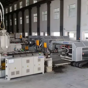 PLC Controlled Double Wall Corrugated Pipe Extrusion Line With Automatic Coiling System thumbnail-1
