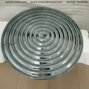 Public Building DecorationHidden Installation StructureLarge Stainless Steel Wall Art thumbnail-1