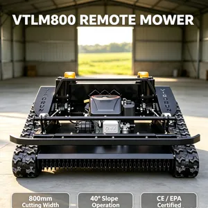 Vigorun VTLM800 Crawler Lawn Mower Euro5/EPA 60° Slope Remote Brush Cutter For Orchard Clearing thumbnail-1