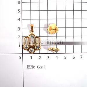 2016 Trending Products Stainless Steel Jewelry Gold Jewelry Set thumbnail-6