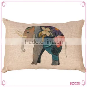 Best Quality Custom Beautiful Elephant Printed Pillow Charming Decoration Pillow thumbnail-1