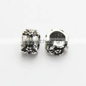 Anti-silver DIY Bracelets Neckalces Accessories Big Hole Metal Slide Beads thumbnail-5
