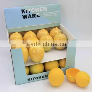 PLASTIC LEMON & ONION SHAPE FRUIT STORAGE BOX WITH DISPLAY BOX thumbnail-1